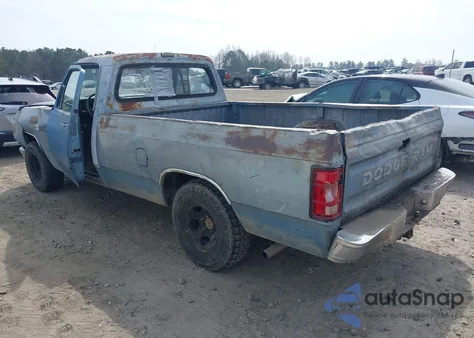 1988 Dodge D-Series D100 из США, поврежденный, VIN 1B7FD04Y8JS787509